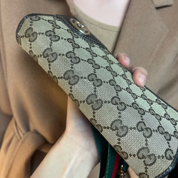 Authenticc Gucci vintage GG canvas long wallet 204836.0959 (B1022) - Picture 11 of 15